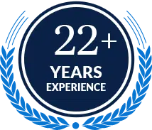 22 years logo